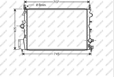 Prasco FT520R007 - Radiators, Motora dzesēšanas sistēma autodraugiem.lv