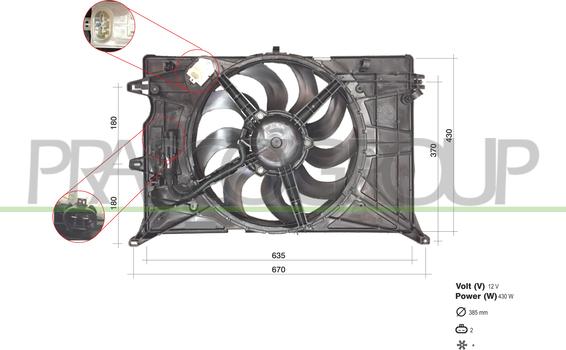 Prasco FT060F001 - Ventilators, Motora dzesēšanas sistēma autodraugiem.lv