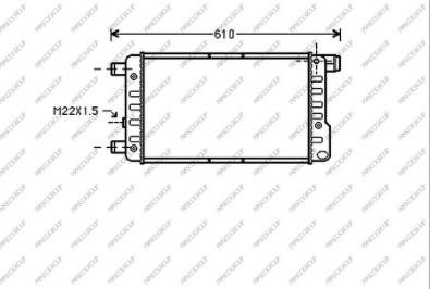 Prasco FT017R001 - Radiators, Motora dzesēšanas sistēma autodraugiem.lv