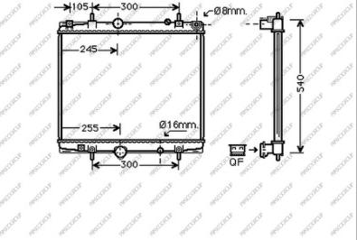 Prasco FT152R004 - Radiators, Motora dzesēšanas sistēma autodraugiem.lv