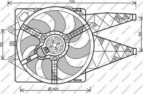 Prasco FT138F001 - Ventilators, Motora dzesēšanas sistēma autodraugiem.lv