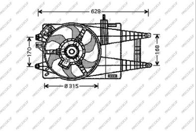 Prasco FT133F009 - Ventilators, Motora dzesēšanas sistēma autodraugiem.lv