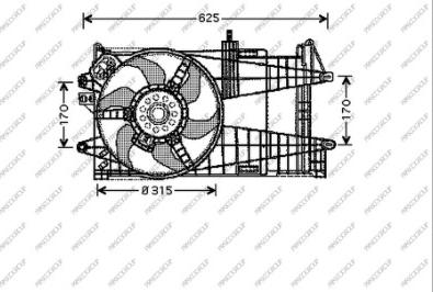 Prasco FT133F004 - Ventilators, Motora dzesēšanas sistēma autodraugiem.lv