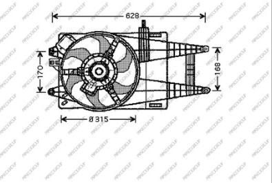 Prasco FT133F005 - Ventilators, Motora dzesēšanas sistēma autodraugiem.lv