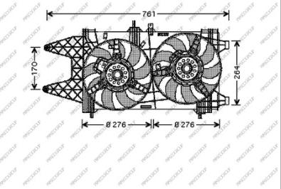 Prasco FT133F006 - Ventilators, Motora dzesēšanas sistēma autodraugiem.lv