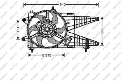 Prasco FT133F002 - Ventilators, Motora dzesēšanas sistēma autodraugiem.lv