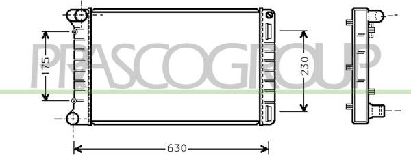 Prasco FT133R005 - Radiators, Motora dzesēšanas sistēma autodraugiem.lv