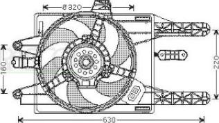 Prasco FT132F007 - Ventilators, Motora dzesēšanas sistēma autodraugiem.lv