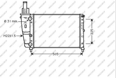 Prasco FT132R001 - Radiators, Motora dzesēšanas sistēma autodraugiem.lv