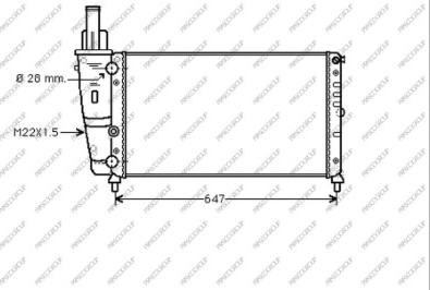 Prasco FT132R003 - Radiators, Motora dzesēšanas sistēma autodraugiem.lv