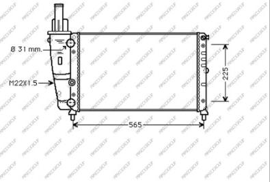 Prasco FT132R002 - Radiators, Motora dzesēšanas sistēma autodraugiem.lv