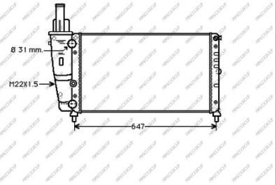 Prasco FT132R014 - Radiators, Motora dzesēšanas sistēma autodraugiem.lv