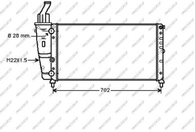 Prasco FT132R012 - Radiators, Motora dzesēšanas sistēma autodraugiem.lv