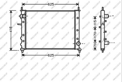 Prasco FT137R021 - Radiators, Motora dzesēšanas sistēma autodraugiem.lv