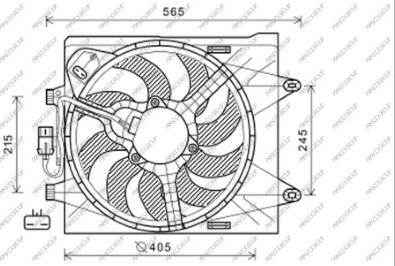 Prasco FT124F004 - Ventilators, Motora dzesēšanas sistēma autodraugiem.lv