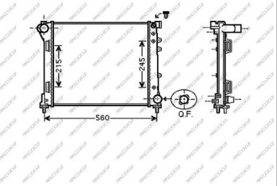 Prasco FT124R002 - Radiators, Motora dzesēšanas sistēma autodraugiem.lv