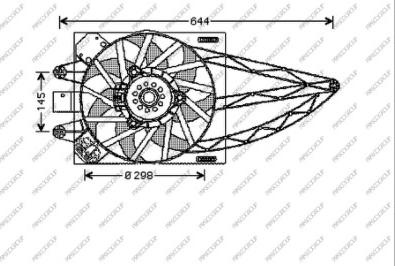 Prasco FT122F004 - Ventilators, Motora dzesēšanas sistēma autodraugiem.lv