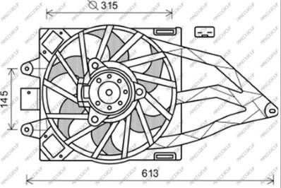 Prasco FT122F005 - Ventilators, Motora dzesēšanas sistēma autodraugiem.lv