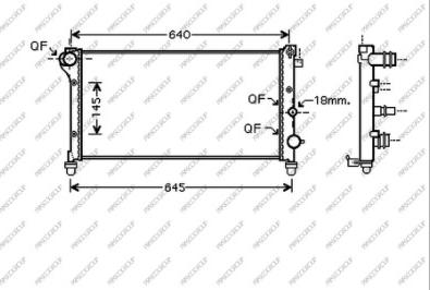 Prasco FT122R002 - Radiators, Motora dzesēšanas sistēma autodraugiem.lv