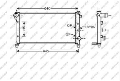 Prasco FT122R010 - Radiators, Motora dzesēšanas sistēma autodraugiem.lv