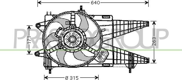 Prasco FT340F004 - Ventilators, Motora dzesēšanas sistēma autodraugiem.lv