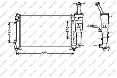 Prasco FT350R005 - Radiators, Motora dzesēšanas sistēma autodraugiem.lv