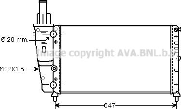 Prasco FT2140 - Radiators, Motora dzesēšanas sistēma autodraugiem.lv