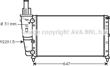 Prasco FT2141 - Radiators, Motora dzesēšanas sistēma autodraugiem.lv