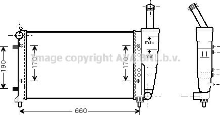 Prasco FT2290 - Radiators, Motora dzesēšanas sistēma autodraugiem.lv