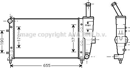 Prasco FT2281 - Radiators, Motora dzesēšanas sistēma autodraugiem.lv