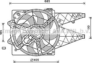 Prasco FT7595 - Ventilators, Motora dzesēšanas sistēma autodraugiem.lv