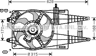 Prasco FT7592 - Ventilators, Motora dzesēšanas sistēma autodraugiem.lv