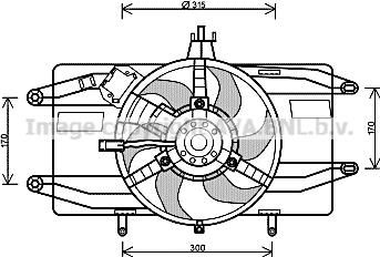 Prasco FT7555 - Ventilators, Motora dzesēšanas sistēma autodraugiem.lv