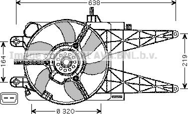 Prasco FT7553 - Ventilators, Motora dzesēšanas sistēma autodraugiem.lv