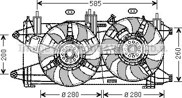 Prasco FT7569 - Ventilators, Motora dzesēšanas sistēma autodraugiem.lv