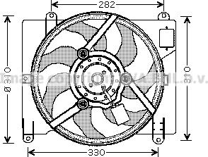 Prasco FT7504 - Ventilators, Motora dzesēšanas sistēma autodraugiem.lv