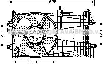 Prasco FT7519 - Ventilators, Motora dzesēšanas sistēma autodraugiem.lv