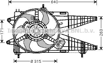 Prasco FT7517 - Ventilators, Motora dzesēšanas sistēma autodraugiem.lv