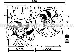 Prasco FT7584 - Ventilators, Motora dzesēšanas sistēma autodraugiem.lv