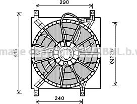 Prasco FT7580 - Ventilators, Motora dzesēšanas sistēma autodraugiem.lv