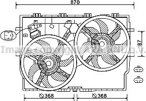 Prasco FT7587 - Ventilators, Motora dzesēšanas sistēma autodraugiem.lv