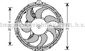 Prasco FT7539 - Ventilators, Motora dzesēšanas sistēma autodraugiem.lv