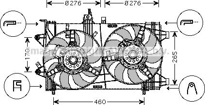 Prasco FT7538 - Ventilators, Motora dzesēšanas sistēma autodraugiem.lv