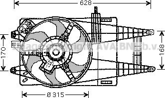 Prasco FT7524 - Ventilators, Motora dzesēšanas sistēma autodraugiem.lv