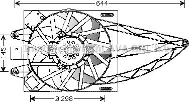 Prasco FT7526 - Ventilators, Motora dzesēšanas sistēma autodraugiem.lv