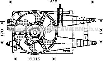 Prasco FT7520 - Ventilators, Motora dzesēšanas sistēma autodraugiem.lv