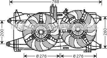 Prasco FT7522 - Ventilators, Motora dzesēšanas sistēma autodraugiem.lv