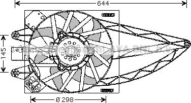 Prasco FT7527 - Ventilators, Motora dzesēšanas sistēma autodraugiem.lv