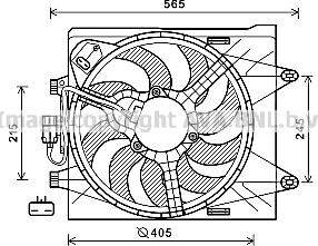 Prasco FT7605 - Ventilators, Motora dzesēšanas sistēma autodraugiem.lv