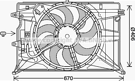 Prasco FT7611 - Ventilators, Motora dzesēšanas sistēma autodraugiem.lv